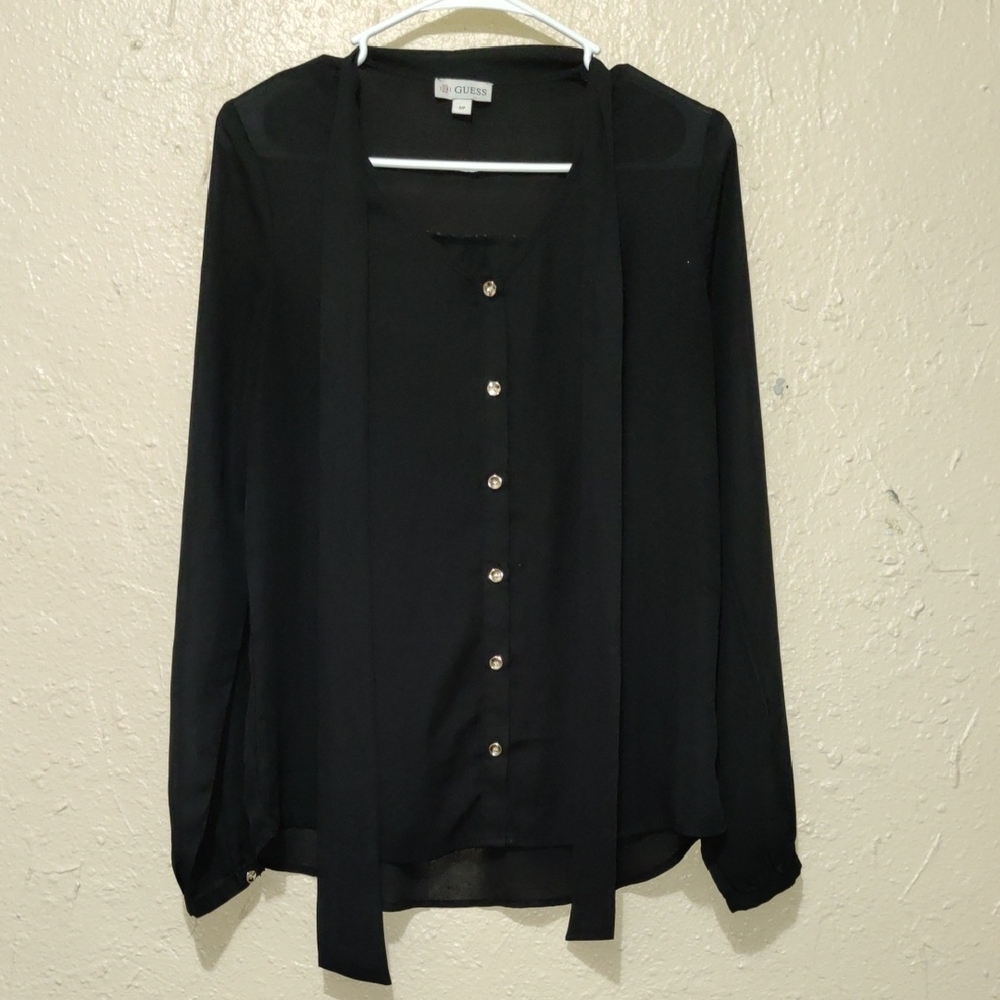 GUESS Bow Blouse - S